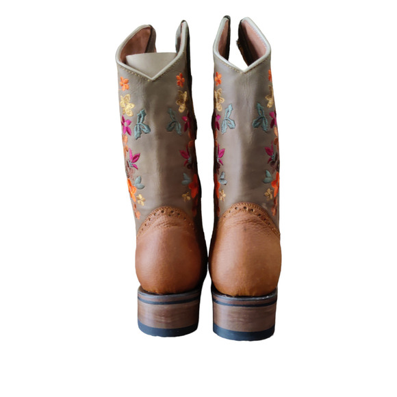 Verthali Exotic Women's Embroidered Floral Western Boots Size 9.5 New in Box - Picture 6 of 9